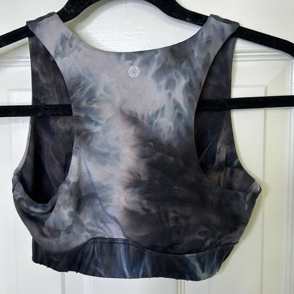 Tie-Dye Sports Bra - Black and Gray - Picture 5 of 5